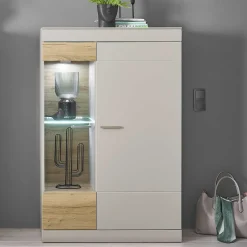 Highboard in Hellgrau & Zinneiche NB - Lioscas
