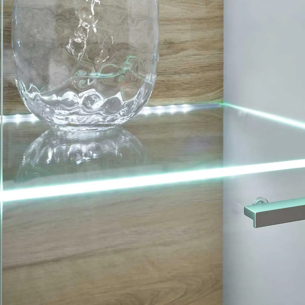 Highboard in Hellgrau & Zinneiche NB - Lioscas