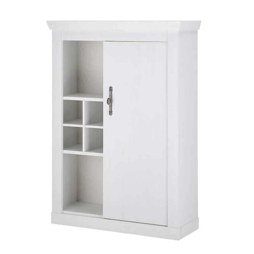 Highboard in weißer Holzoptik Pinie - Liancos