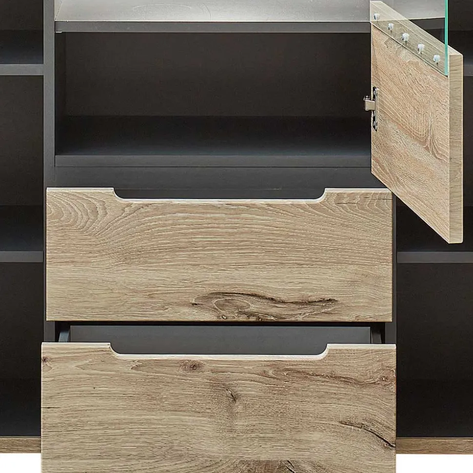 Highboard mit 3 Türen & 2 Schubladen - Zelio