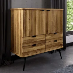 Highboard mit vier Schubladen & zwei Türen - Casarius