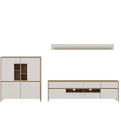 Highboard und TV-Board und Wandboard Set - Ovidio (dreiteilig)