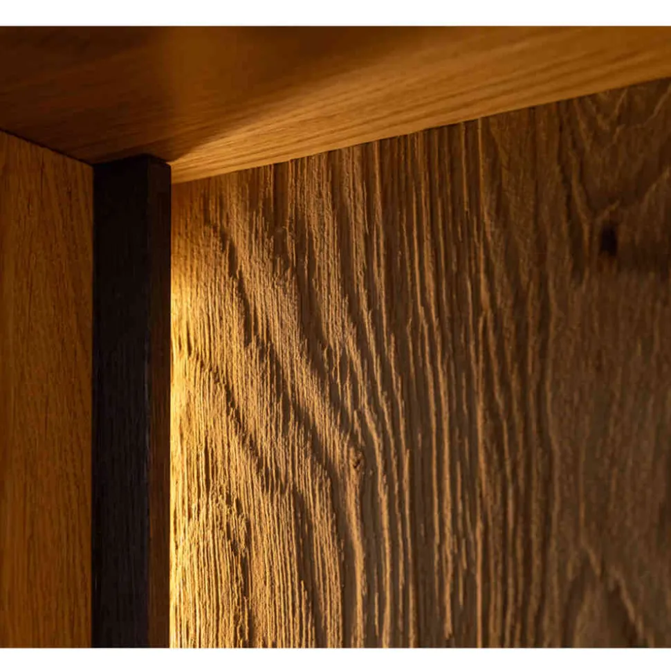 Highboard Vitrine mit LED Beleuchtung - Cocondar