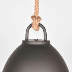 Hänge Lampe mit Stahlschirm mit Gitter - Ruvania