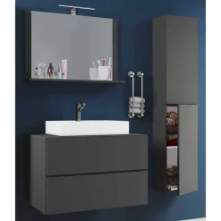 Hänge-Badezimmermöbel modern - Luzern (dreiteilig)