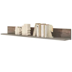 Hängeboard in Anthrazit und Eiche Dunkel - Mundo