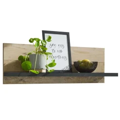 Hängeboard in Holz verwittert & Anthrazit - Garisa