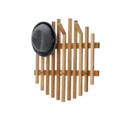 Hänge-Garderobe aus Eichenholz Leisten - Gangizo