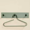 Hängegarderobe aus graugrünem Stahl - Mecia