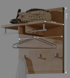 Hängegarderobe Wislama mit Hutablage