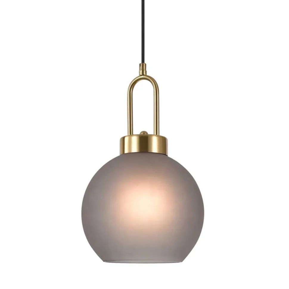 Hängeleuchte aus Mattglas Grau - Skate