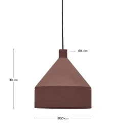 Hängeleuchte in Terracotta Metall - Kerbea