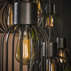 Hängeleuchte mit sechs Drahtschirmen - Dobe