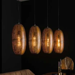 Hängeleuchte mit vier Metallschirmen - Musashi