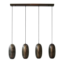 Hängeleuchte mit vier Metallschirmen - Musashi