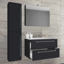 Hängende Badeinrichtung in Schwarz - Gloriella (dreiteilig)