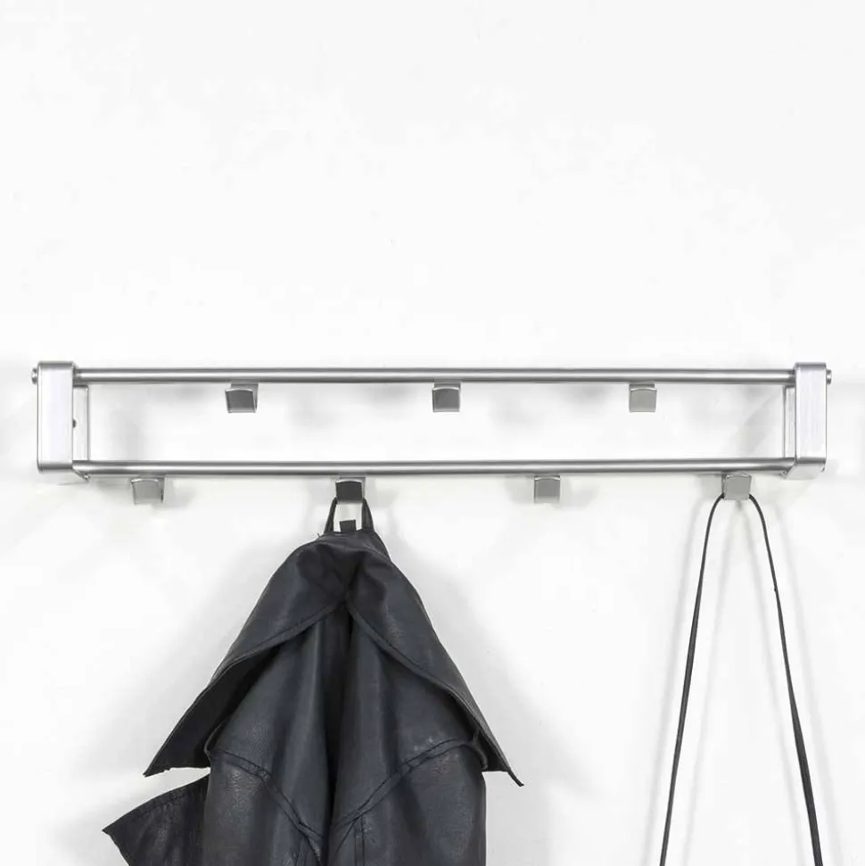 Hängende Hakenleiste in Nickelfarben - Mazurra