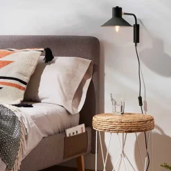 Hängende Lampe aus Metall in Schwarz - Resceta