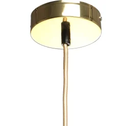 Hängende Lampe in Grau Schirm aus Glas - Marciano