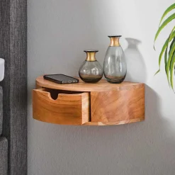 Hängende Nachtkonsole halbrund - Lessia