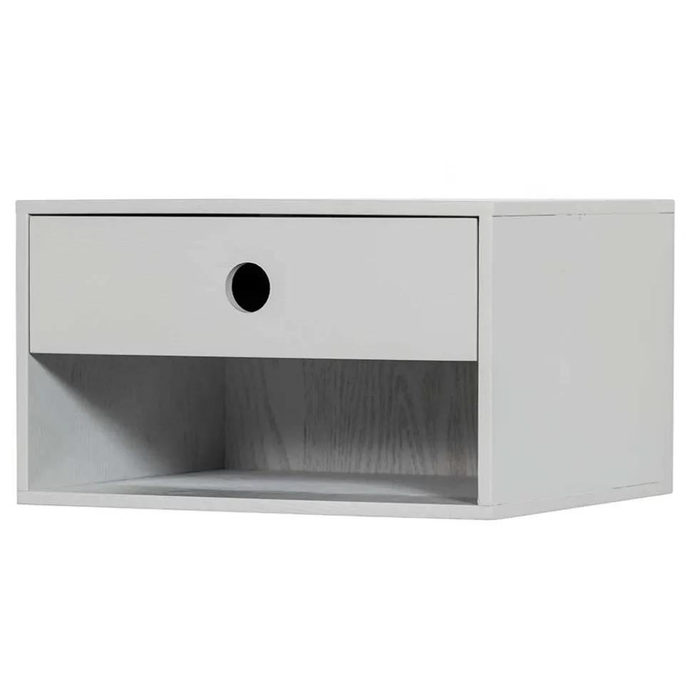 Hängende Nachtkonsole in Hellgrau - Philadela