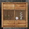 Hängende Vitrine Nadalia aus Wildeiche Massivholz