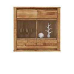 Hängende Vitrine Nadalia aus Wildeiche Massivholz