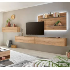 Hängende Wohnwand modern - Colomania (vierteilig)