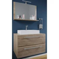 Hängender Bad Waschplatz modern - Caleena (zweiteilig)