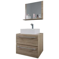 Hängender Bad Waschplatz modern - Caleena (zweiteilig)