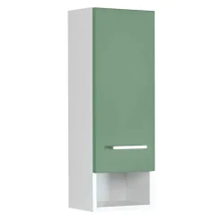Hängender Badschrank in Grün & Weiß - Loenixa I