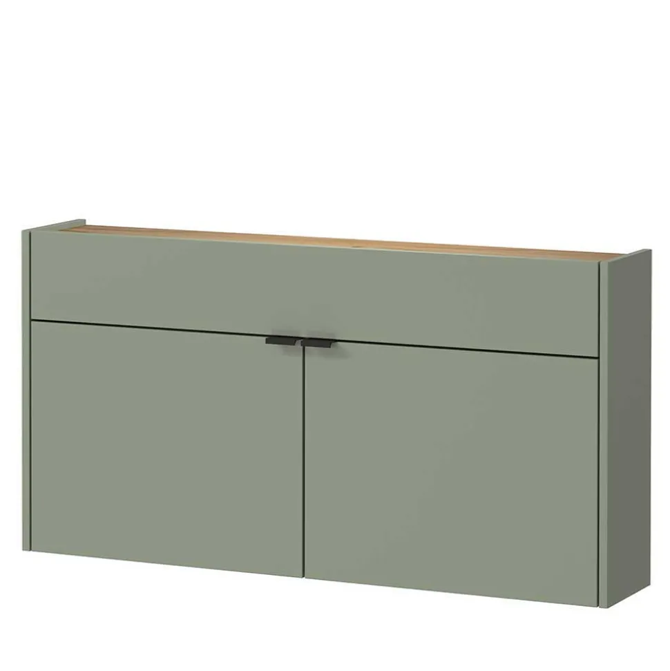 Hängender Flurschrank & runder Spiegel - Point (zweiteilig)