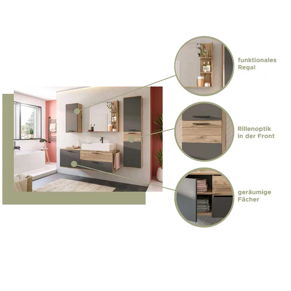 Hängender Hochschrank fürs Badezimmer - Depart