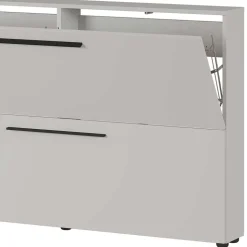 Hängender Schuhklappenschrank in Hellgrau - Orica