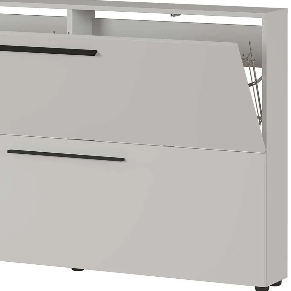 Hängender Schuhklappenschrank in Hellgrau - Orica