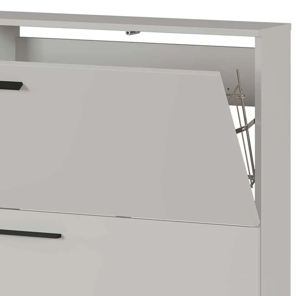 Hängender Schuhklappenschrank in Hellgrau - Orica