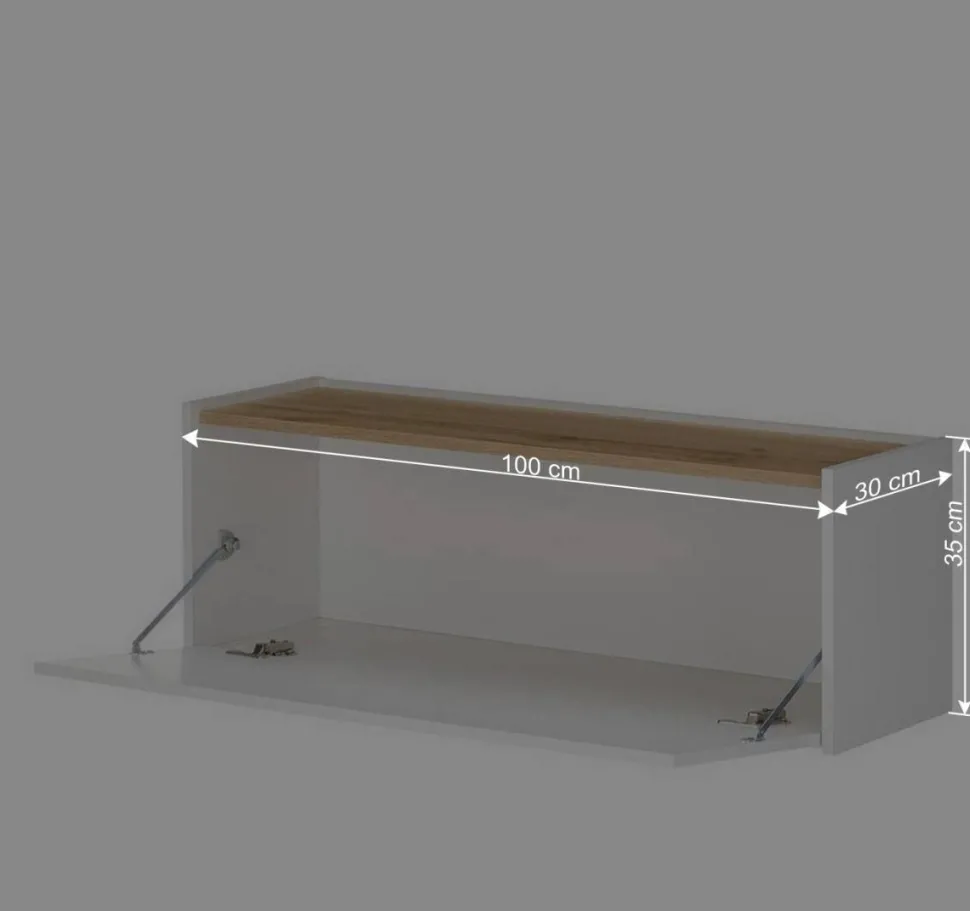 Hängender Sekretär und Schrank Set - Nonessia (zweiteilig)