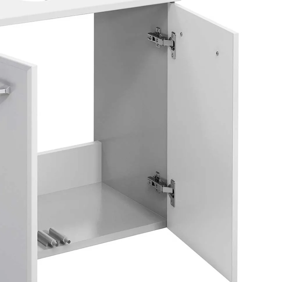 Hängender Waschbeckenunterschrank in Weiß - Estateas