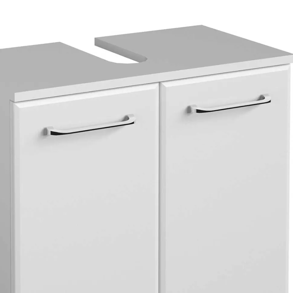 Hängender Waschbeckenunterschrank in Weiß - Estateas