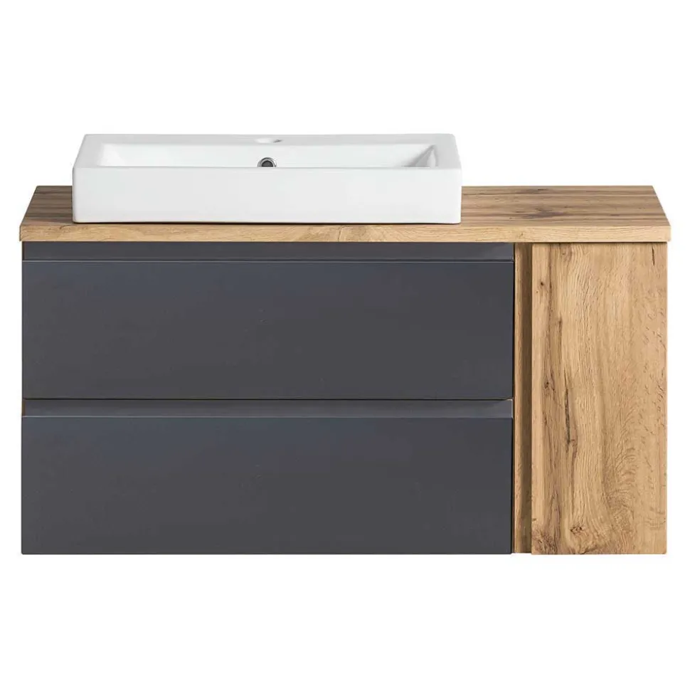 Hängender Waschtisch mit aufgesetztem Becken - Jambi