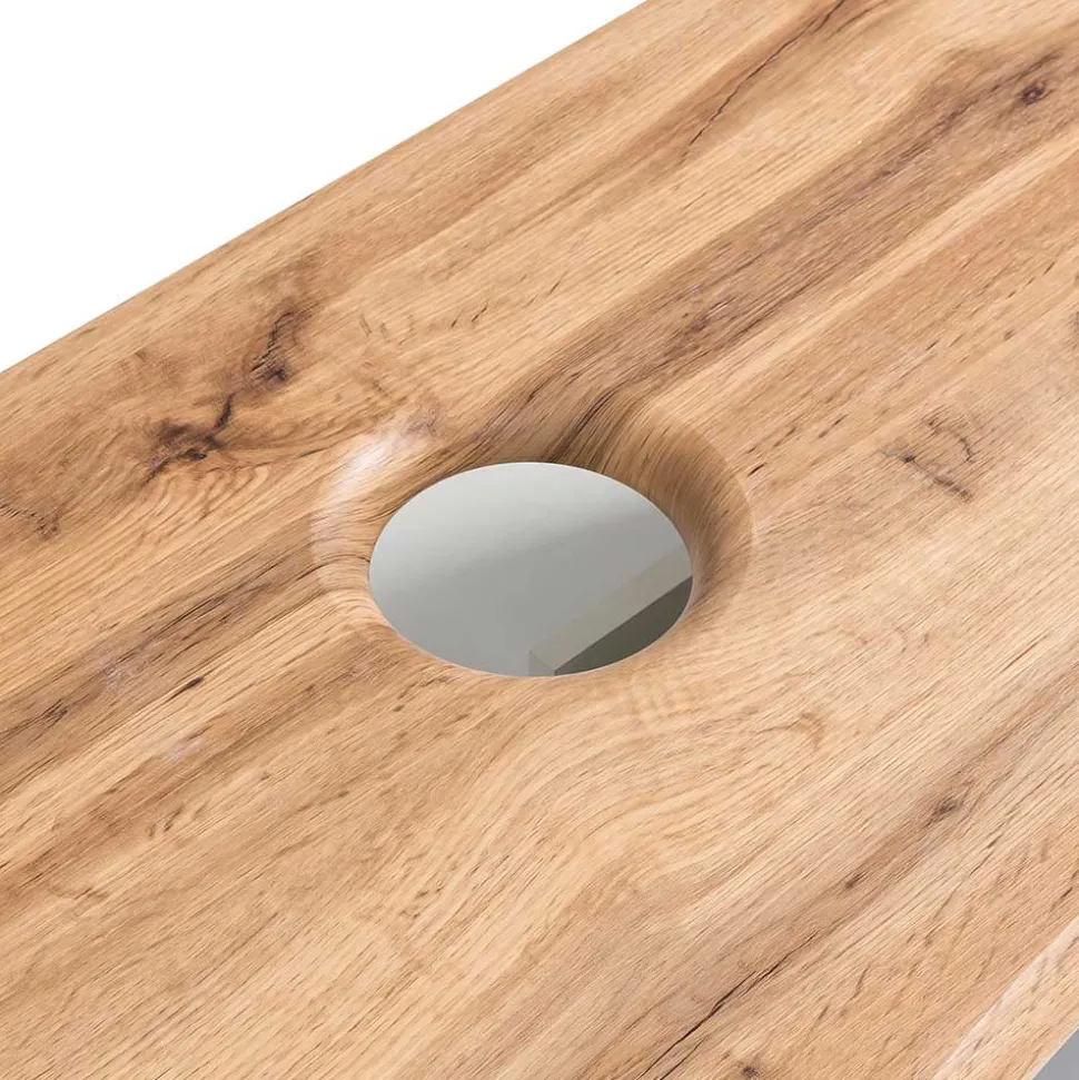 Hängender Waschtisch mit Baumkante - Tofias