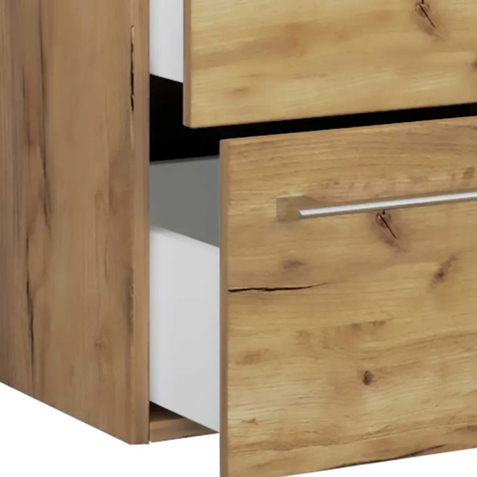 Hängender Waschtisch mit Einlasswaschbecken - Karin