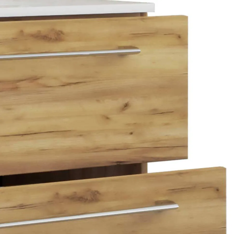 Hängender Waschtisch mit Einlasswaschbecken - Karin