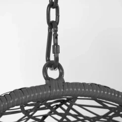 Hängesessel mit Gestell in Grau hell dunkel - Jueves