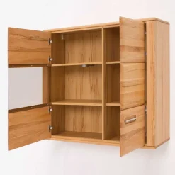 Hängevitrine Athias aus Kernbuche teilmassiv