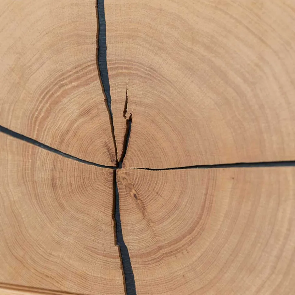 Hängevitrine aus Eiche und Glas - Masicuri