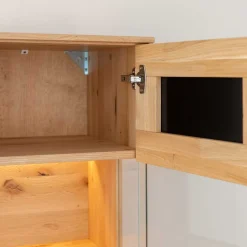 Hängevitrine aus Eiche und Glas - Masicuri