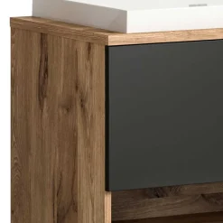 Hänge-Waschbeckenschrank mit Aufsatzbecken - Steikun