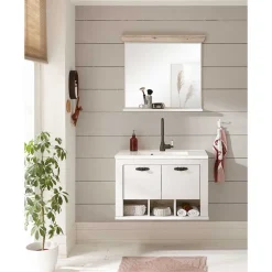 Hänge-Waschtisch mit Spiegel Set - Doules (zweiteilig)