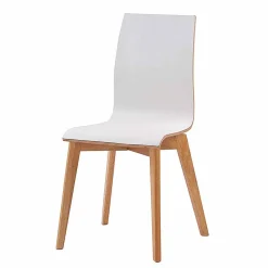 Hochdrucklaminat Stuhl in Weiß - Sonda (2er Set)